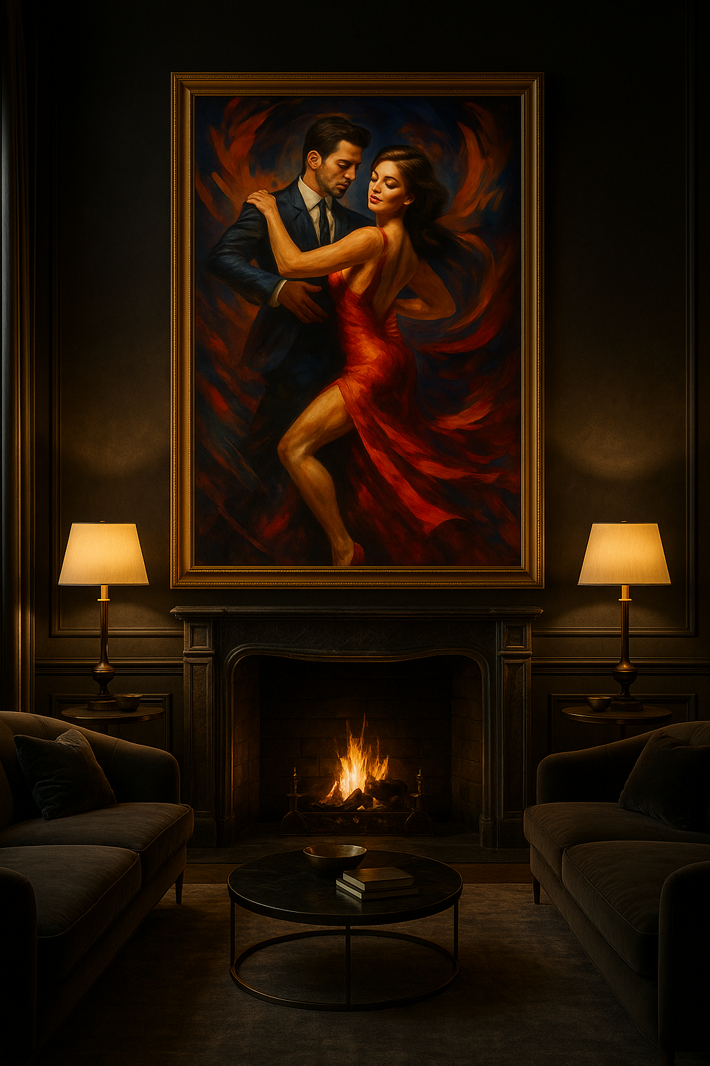 Inferno in Motion – Red Elegance Dance Portrait (Ltd. Edition)