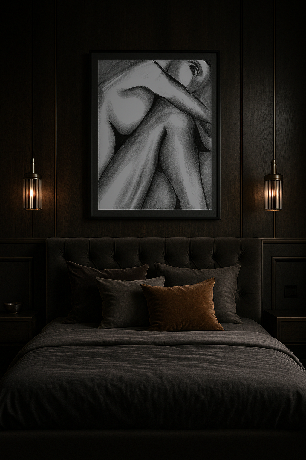 Quieturrender — Sculptural Figure in Shadow & Light