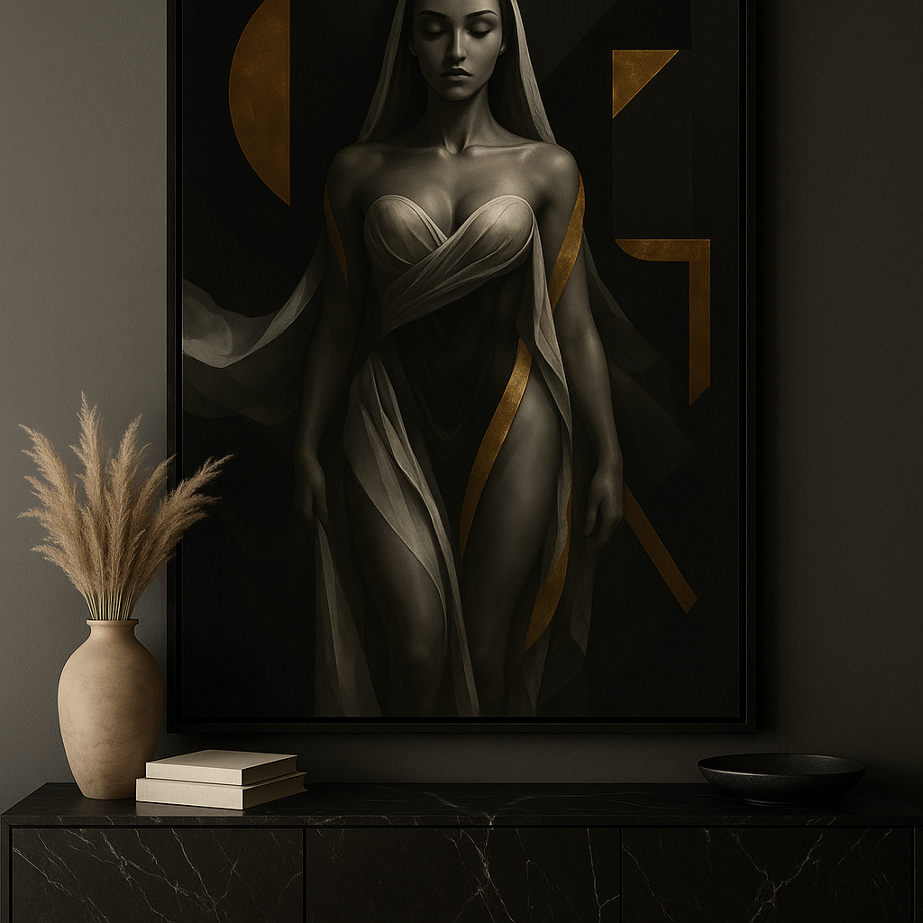 “Golden Ascension” — Limited Edition Divine Feminine Fine Art