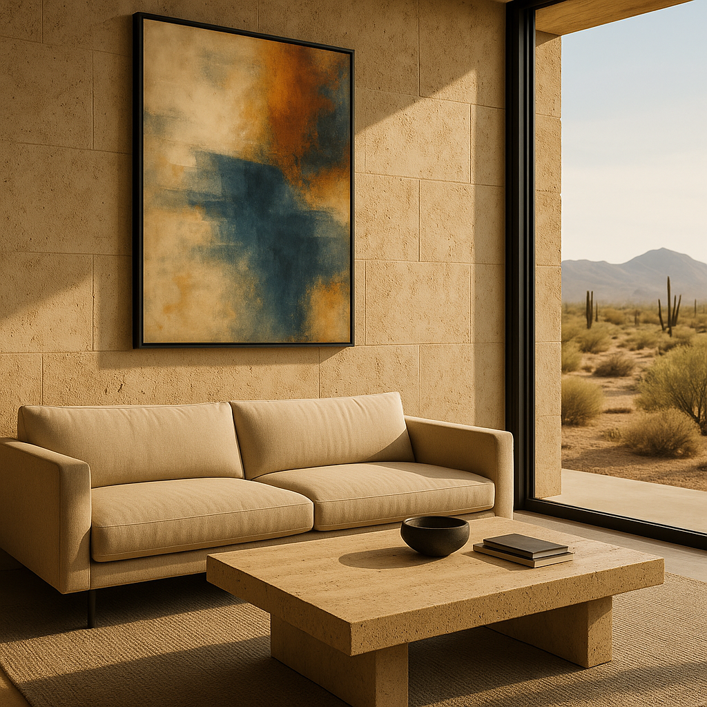 Golden Drift — Coastal Abstract in Quiet Motion