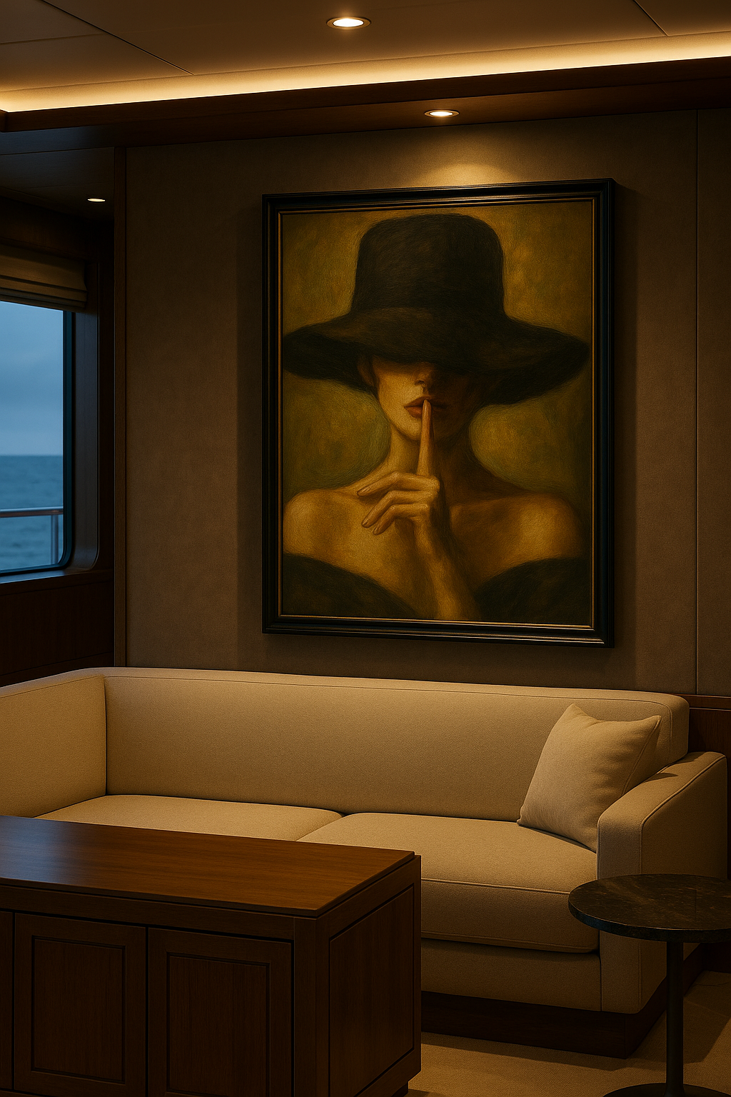 Silent Vow — Gilded Noir Portrait