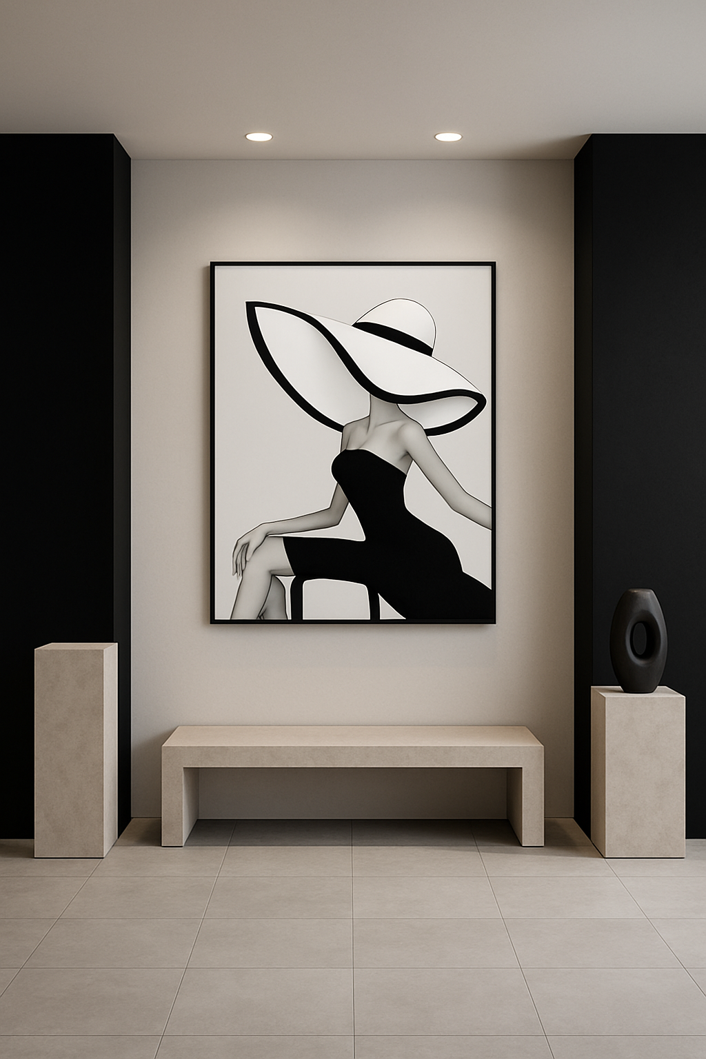 Ivory Silence — Limited Edition Minimalist Fashion Fine Art
