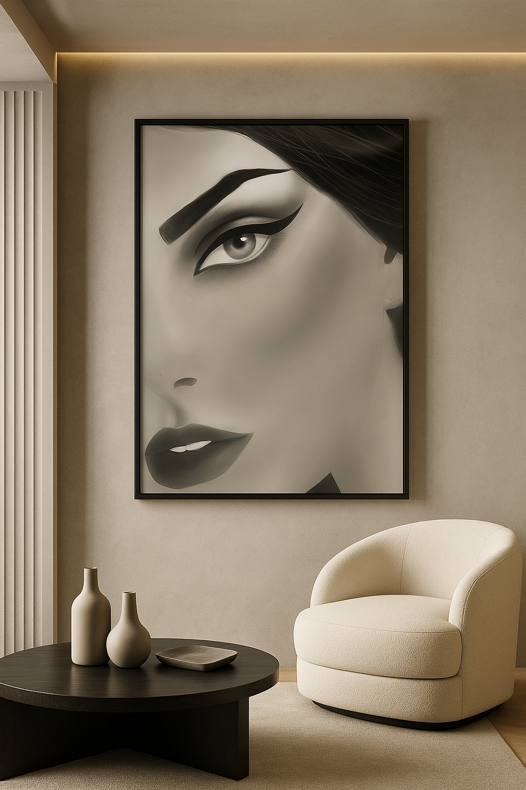 “Veil of Intention” — Couture Noir Fine Art Portrait