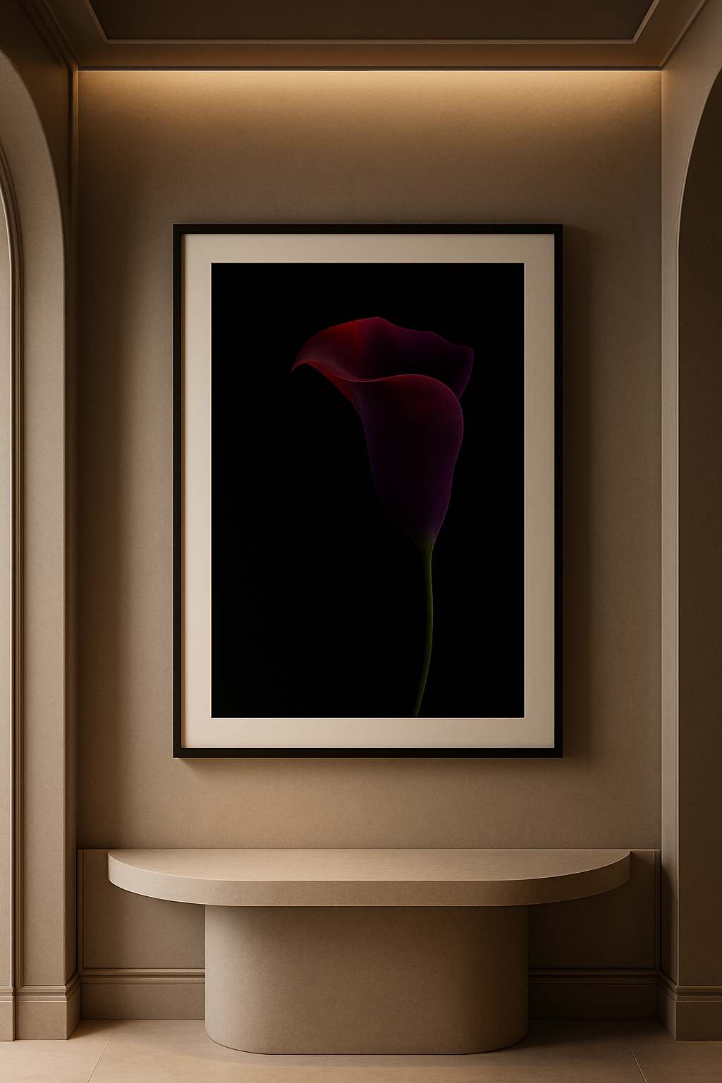 Crimson Eclipse — Limited Edition Noir Botanical Elegance