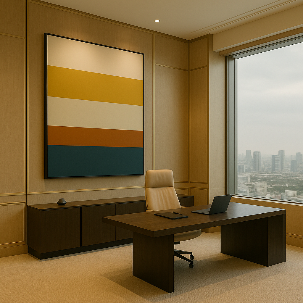 Golden Foundations — Limited Edition Modern Luxe Abstract