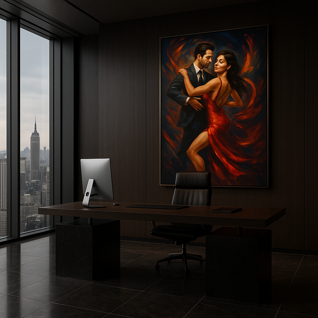 Inferno in Motion – Red Elegance Dance Portrait (Ltd. Edition)