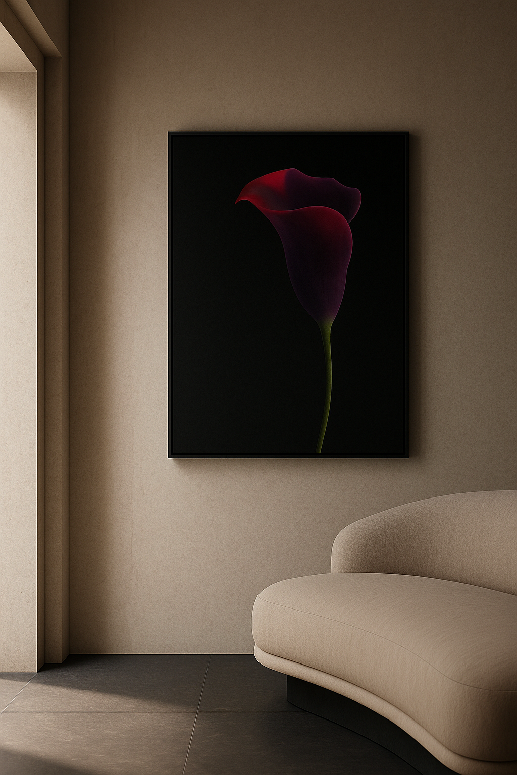 Crimson Eclipse — Limited Edition Noir Botanical Elegance