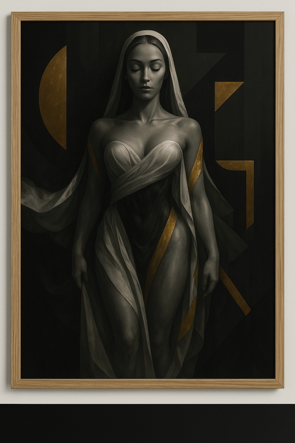 “Golden Ascension” — Limited Edition Divine Feminine Fine Art