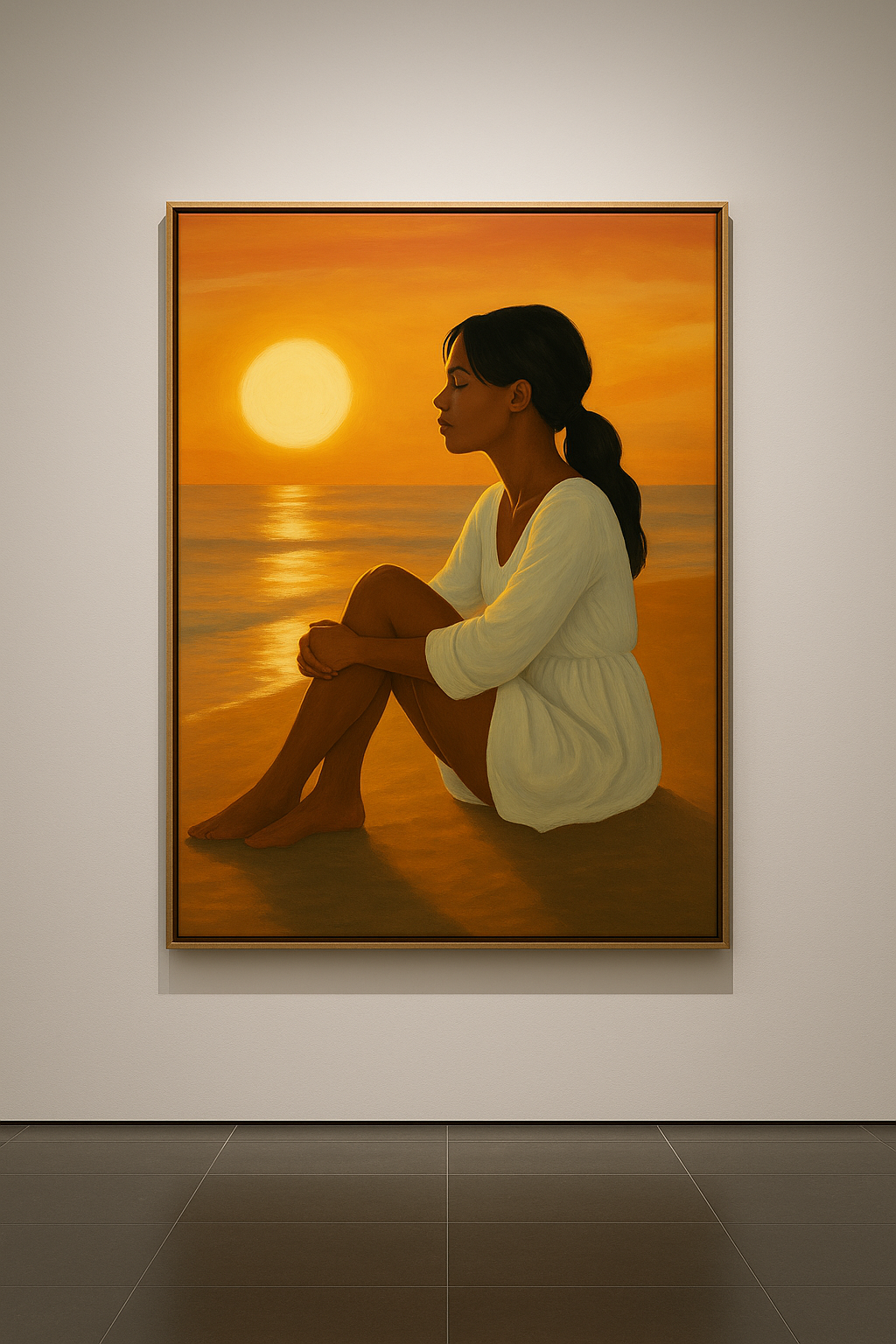 Golden Hour Reverie — Coastal Stillness in Light