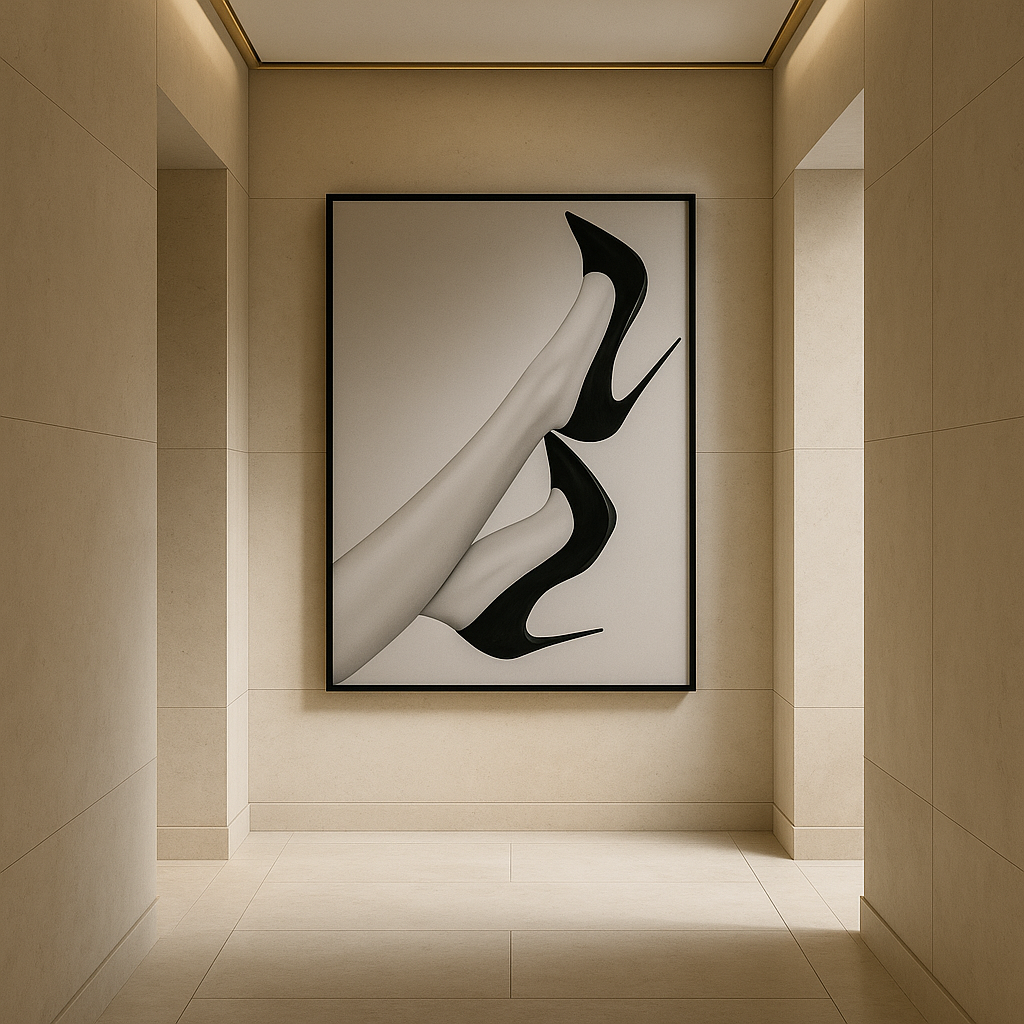 Velvet Ascent — Limited Edition Fashion Noir Fine Art