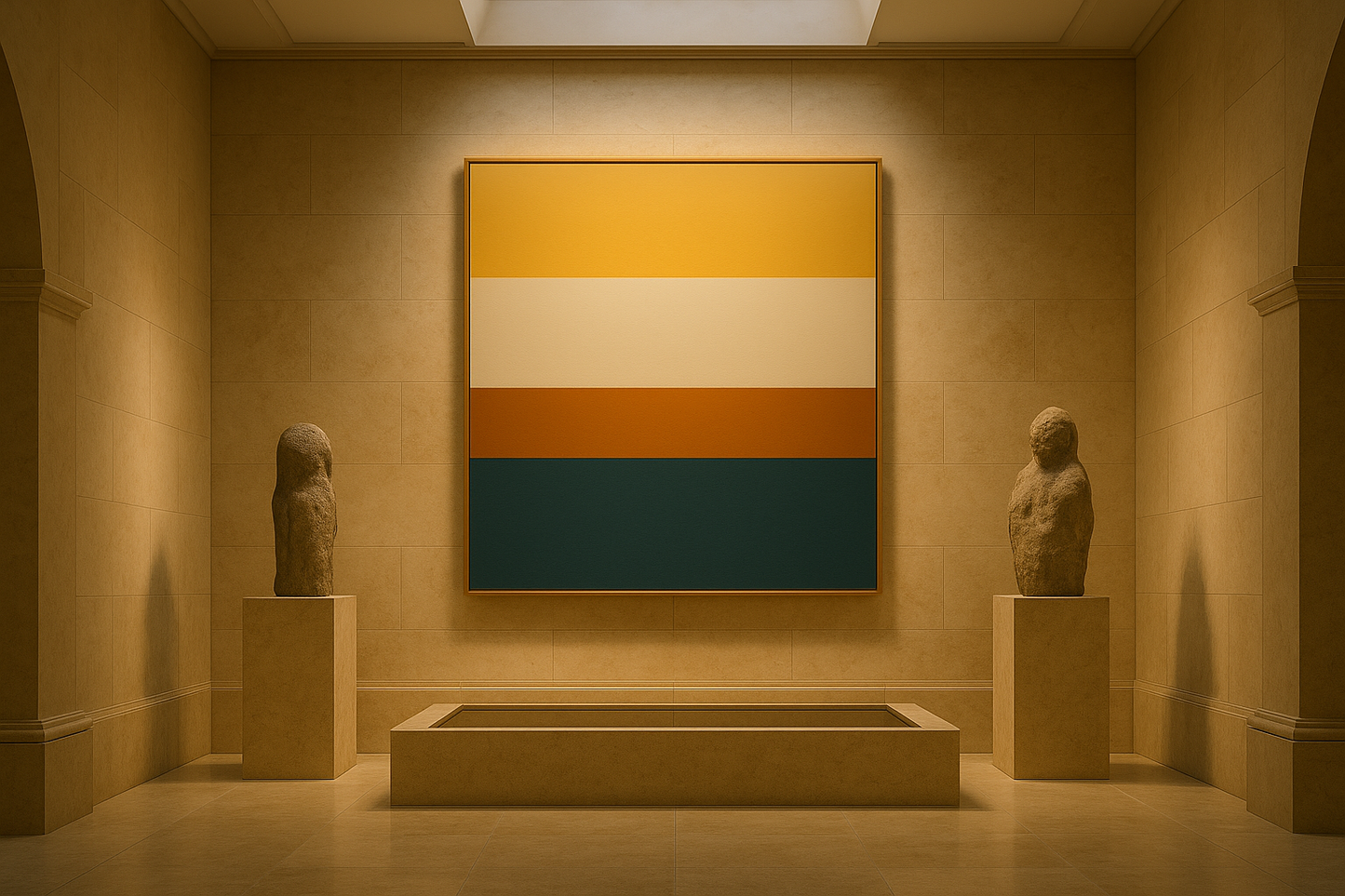 Golden Foundations — Limited Edition Modern Luxe Abstract