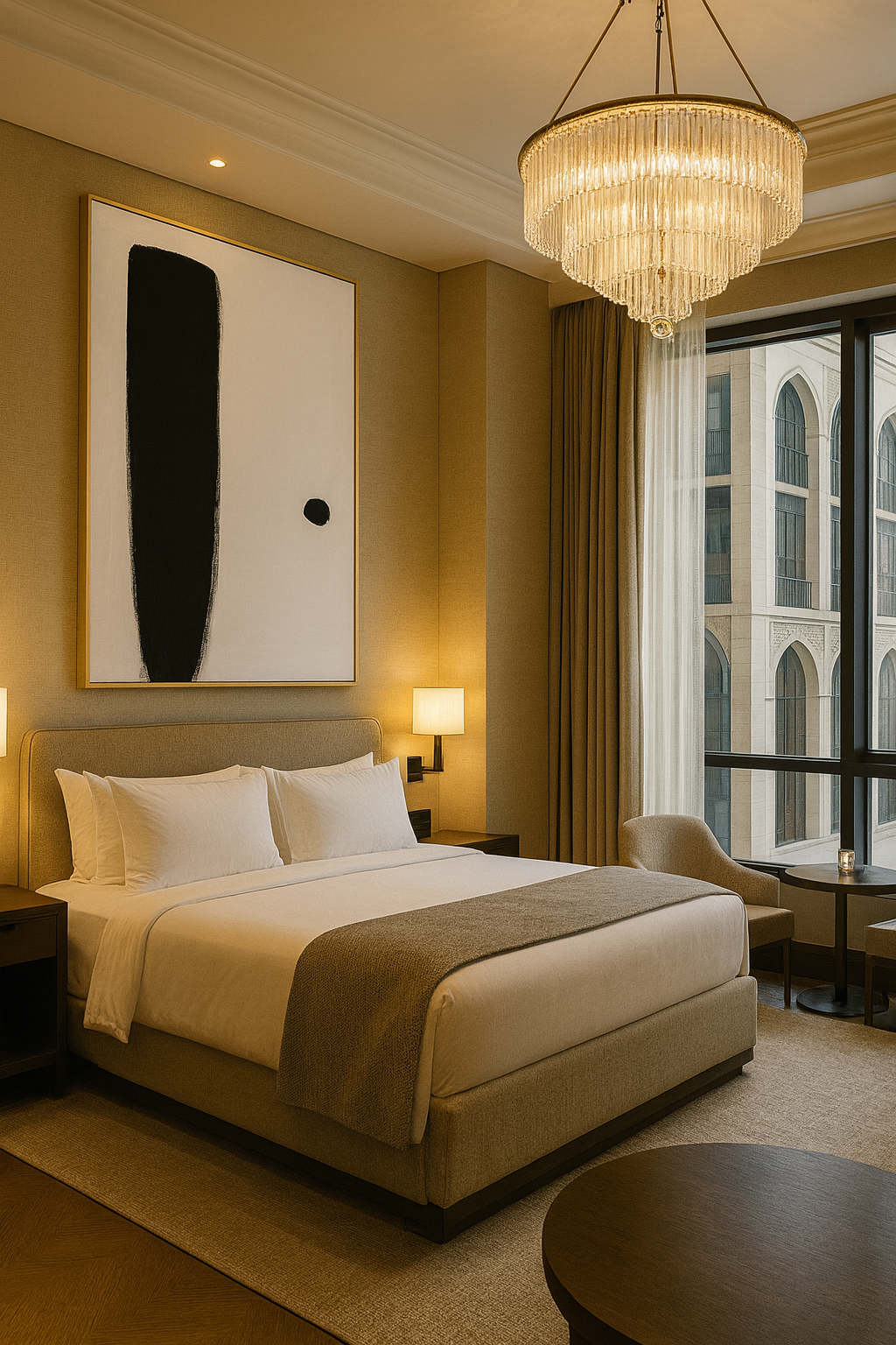 Silent Monolith — Luxury Minimalist Black & White Abstract