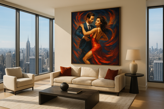 Inferno in Motion – Red Elegance Dance Portrait (Ltd. Edition)