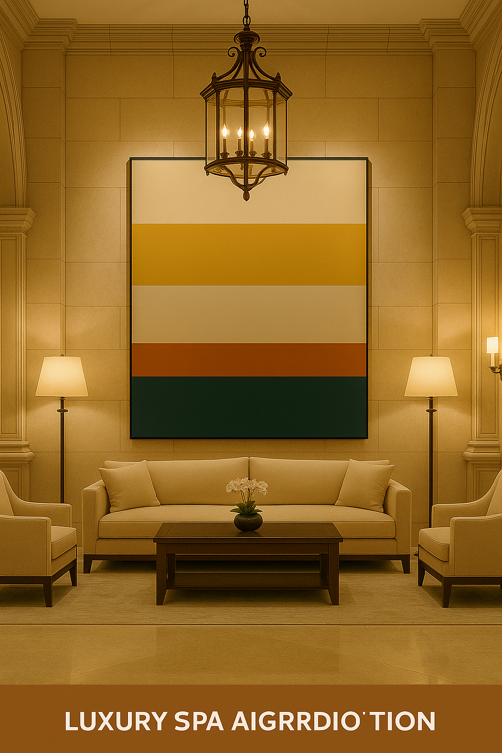 Golden Foundations — Limited Edition Modern Luxe Abstract