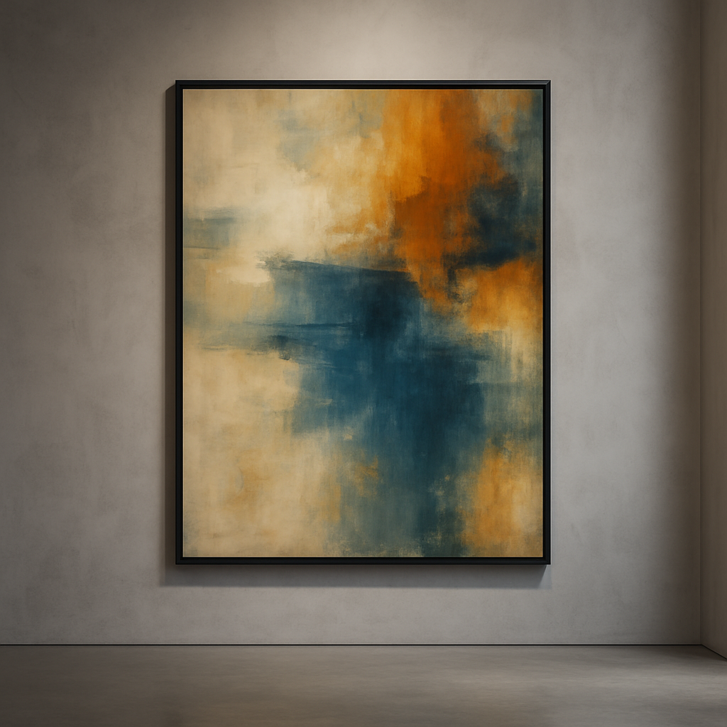 Golden Drift — Coastal Abstract in Quiet Motion