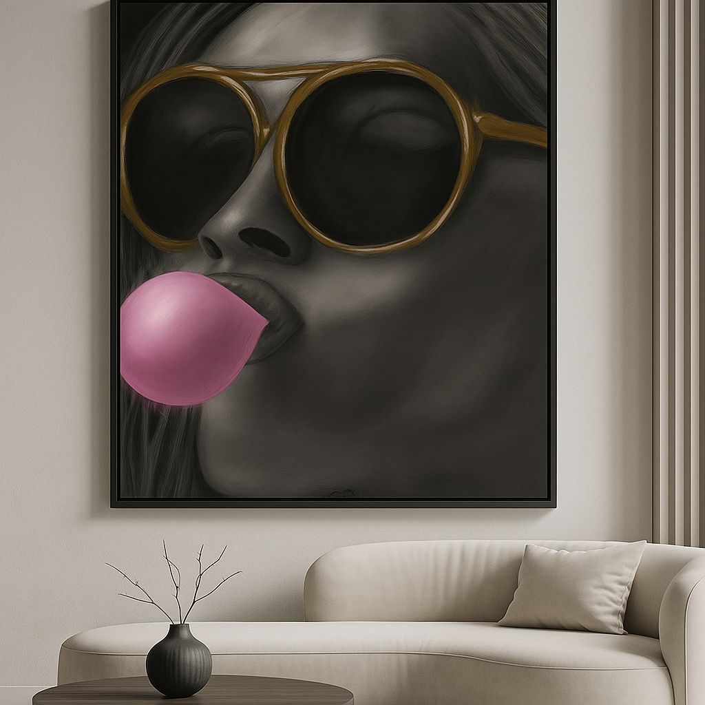 Pink Defiance — Limited Edition Editorial Noir Pop Art
