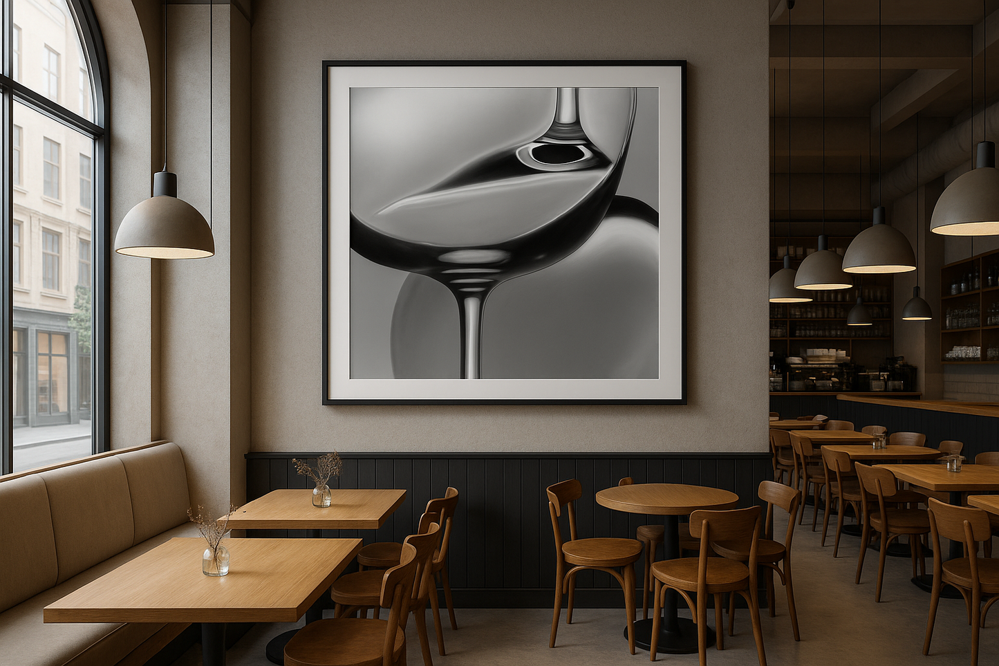 Glass Reverie • Sculptural Monochrome Luxury Art Print