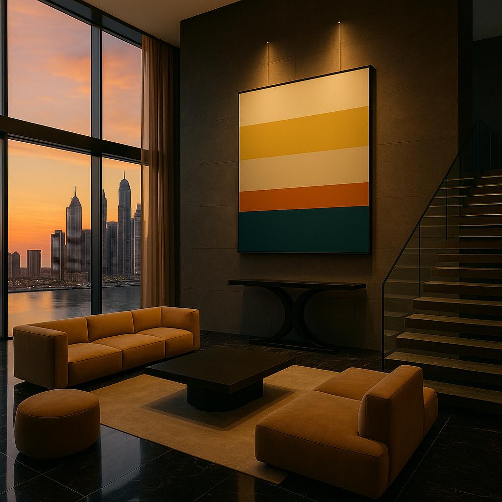 Golden Foundations — Limited Edition Modern Luxe Abstract