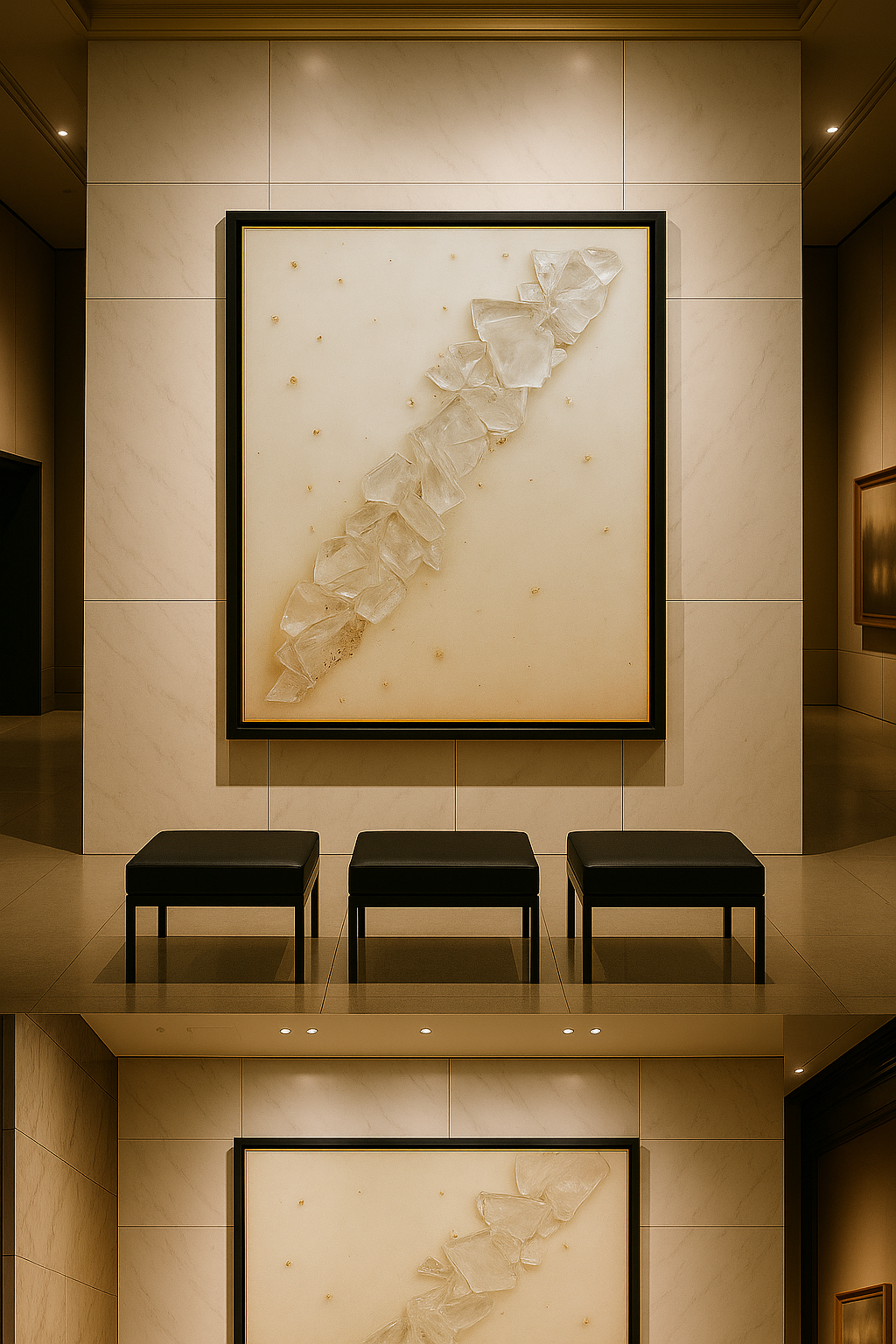 Ivory Ascension — Luxury Neutral Textural Art Print | Kasian Art Studio