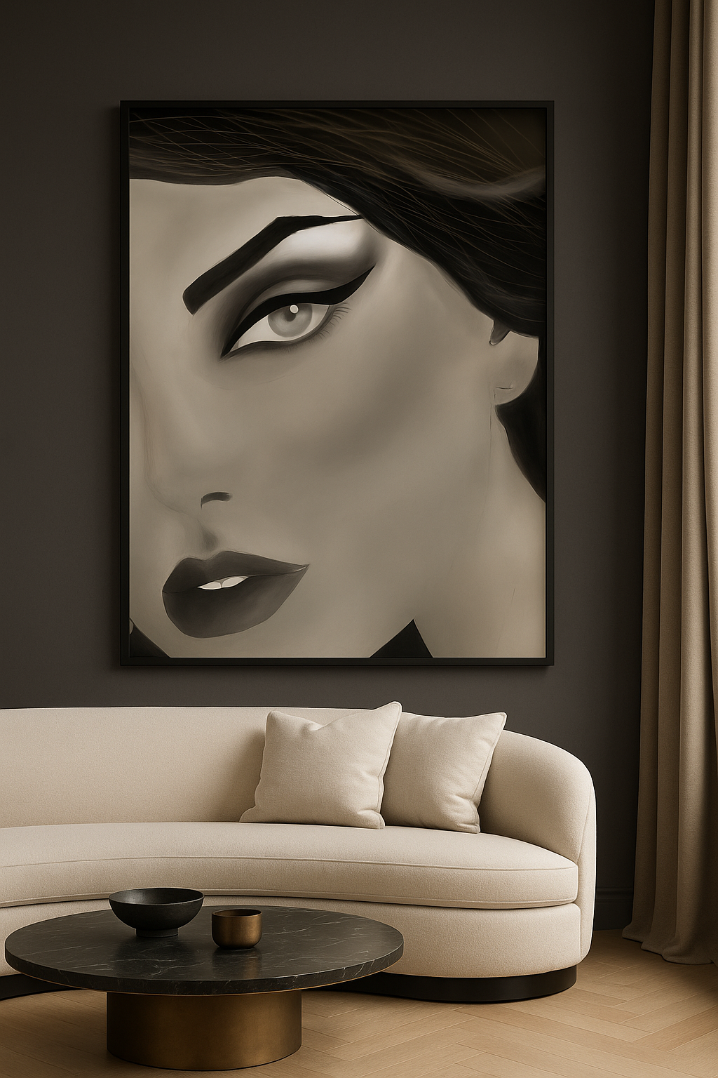 “Veil of Intention” — Couture Noir Fine Art Portrait