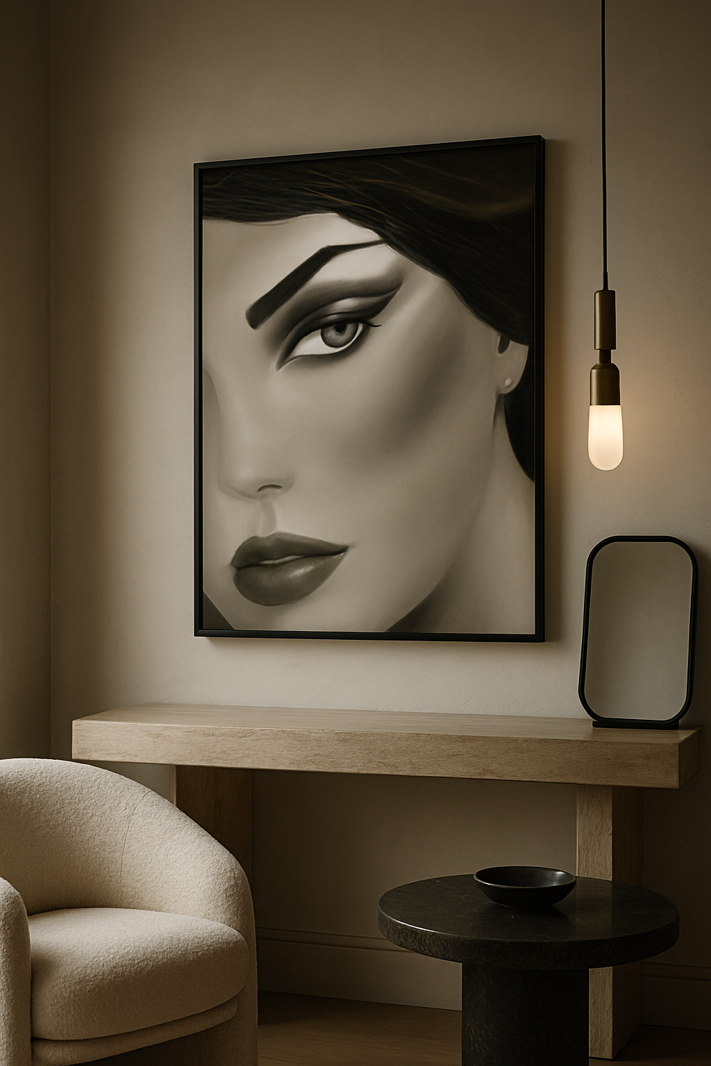 “Veil of Intention” — Couture Noir Fine Art Portrait