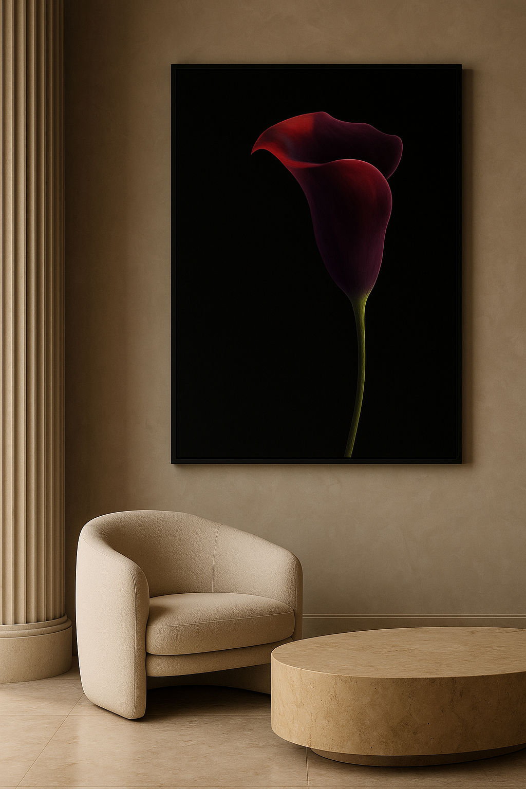 Crimson Eclipse — Limited Edition Noir Botanical Elegance