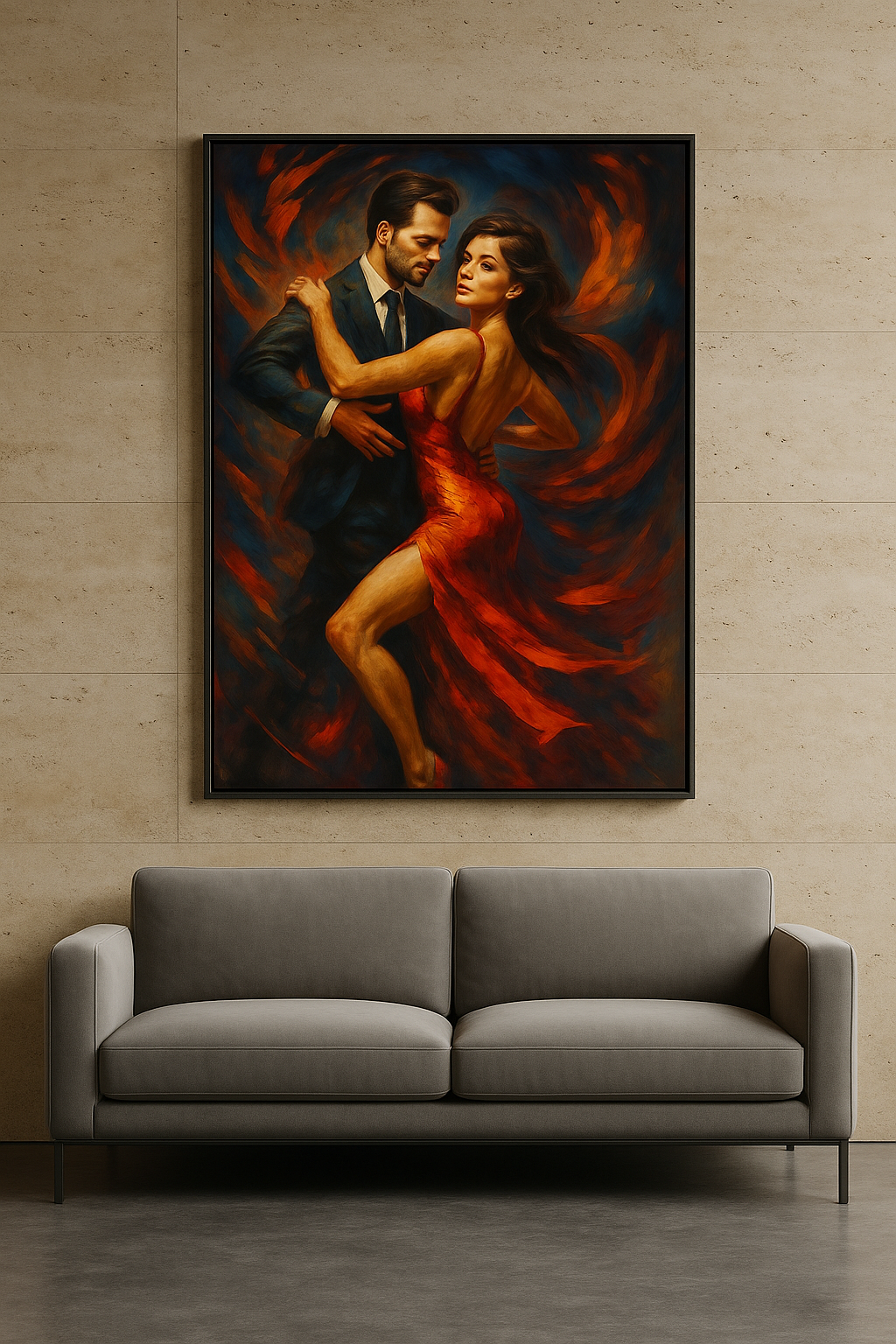 Inferno in Motion – Red Elegance Dance Portrait (Ltd. Edition)