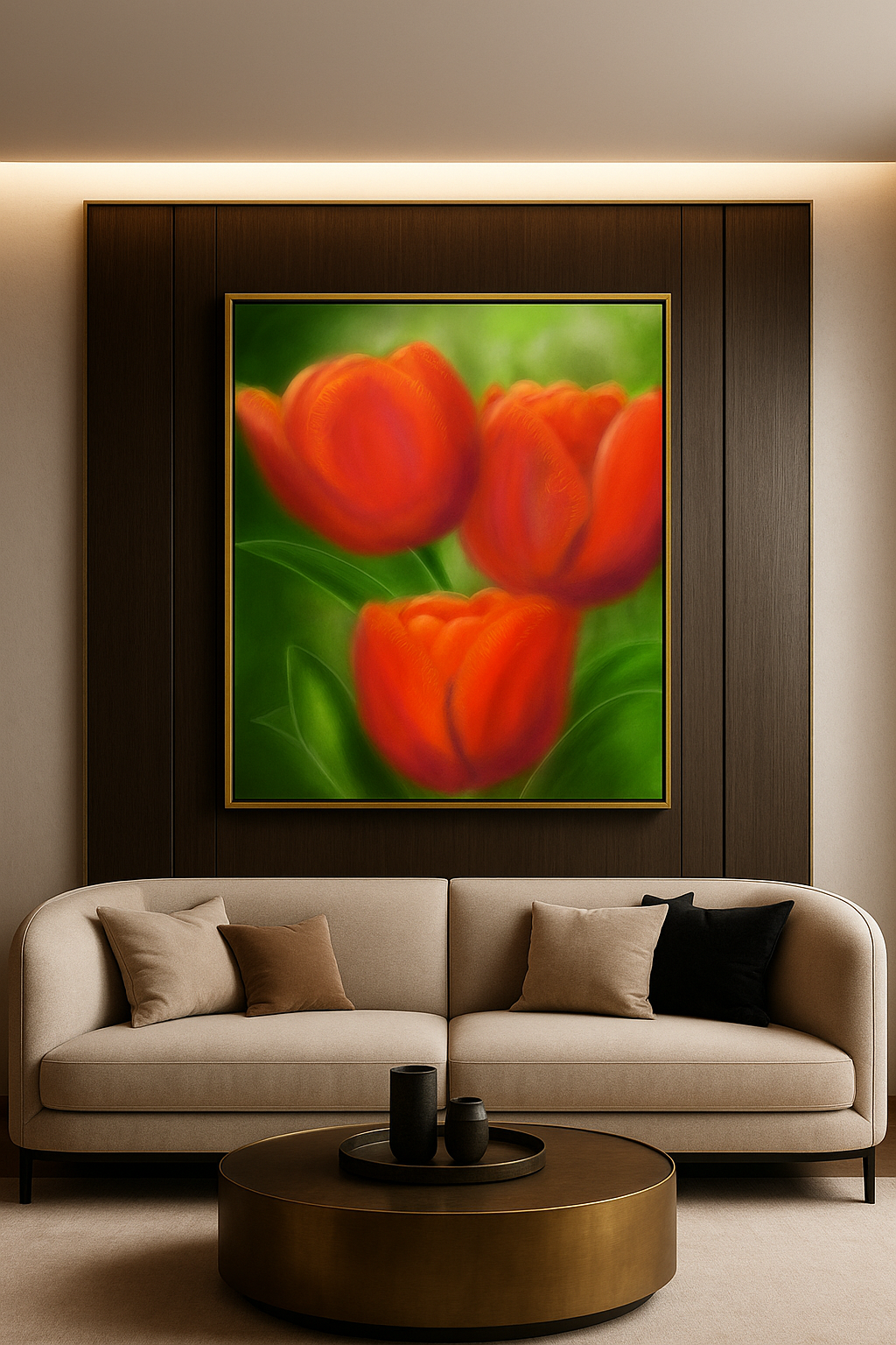Scarlet Whisper — Limited Edition Impressionist Floral Fine Art