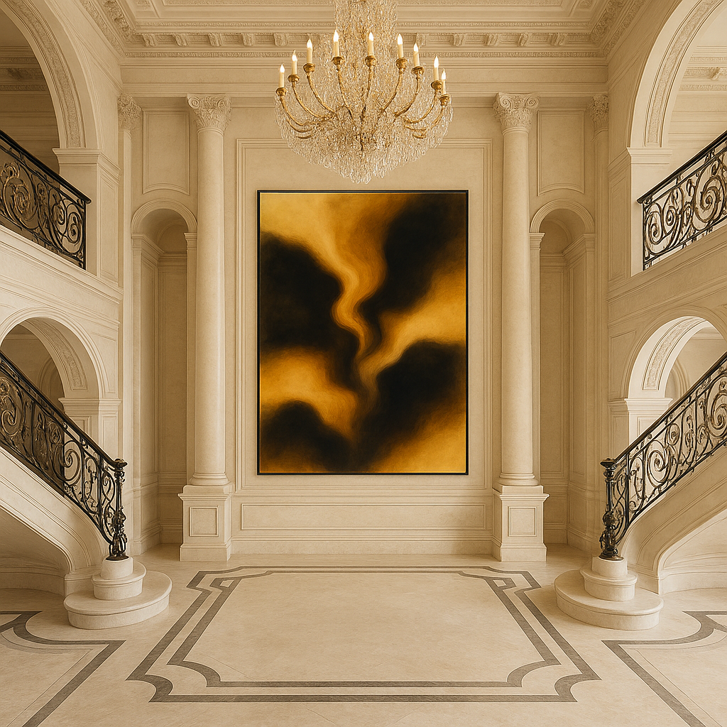 Gilded Ascension — Luxury Gold & Black Abstract (Ltd. Ed. 50)