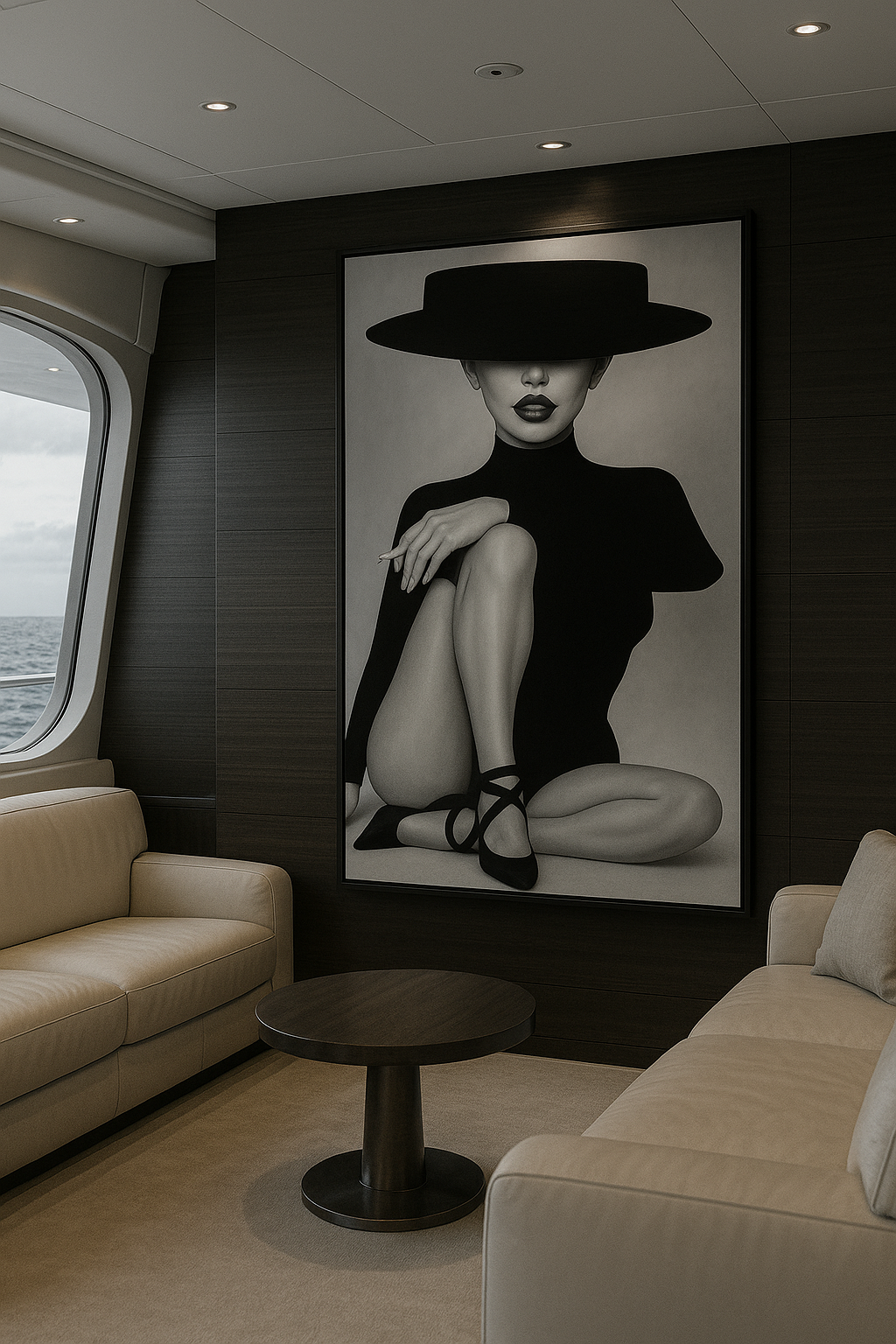 Nocturne Muse — Sculptural Noir Figure Study