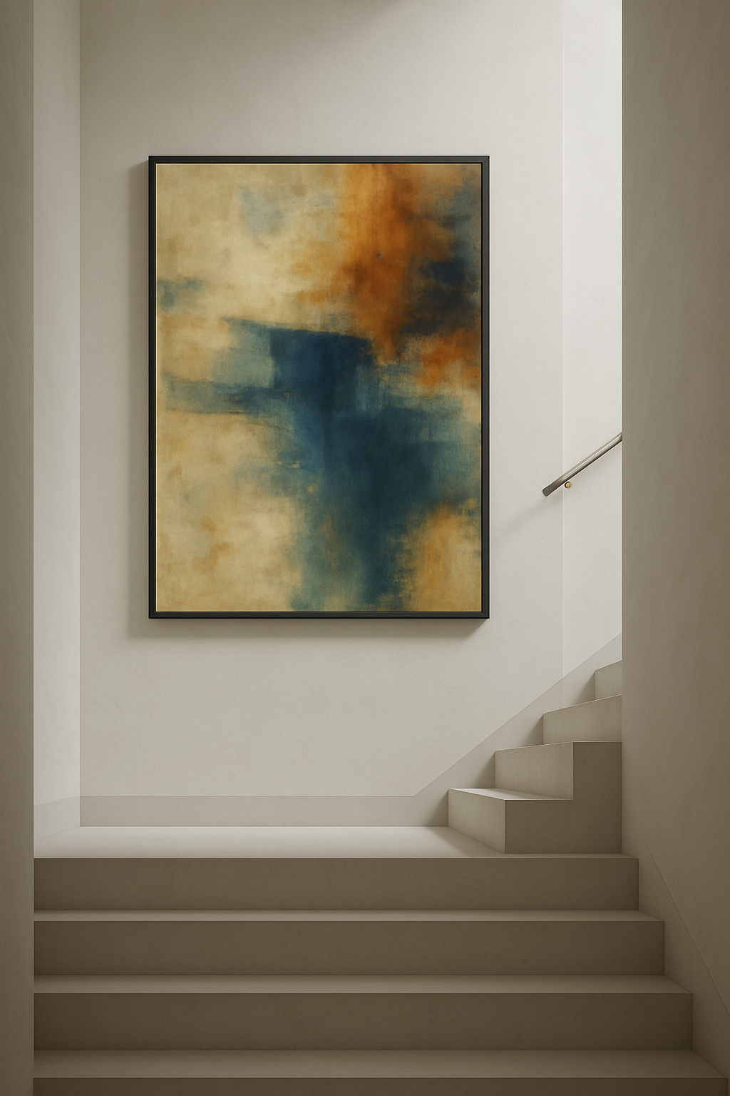 Golden Drift — Coastal Abstract in Quiet Motion