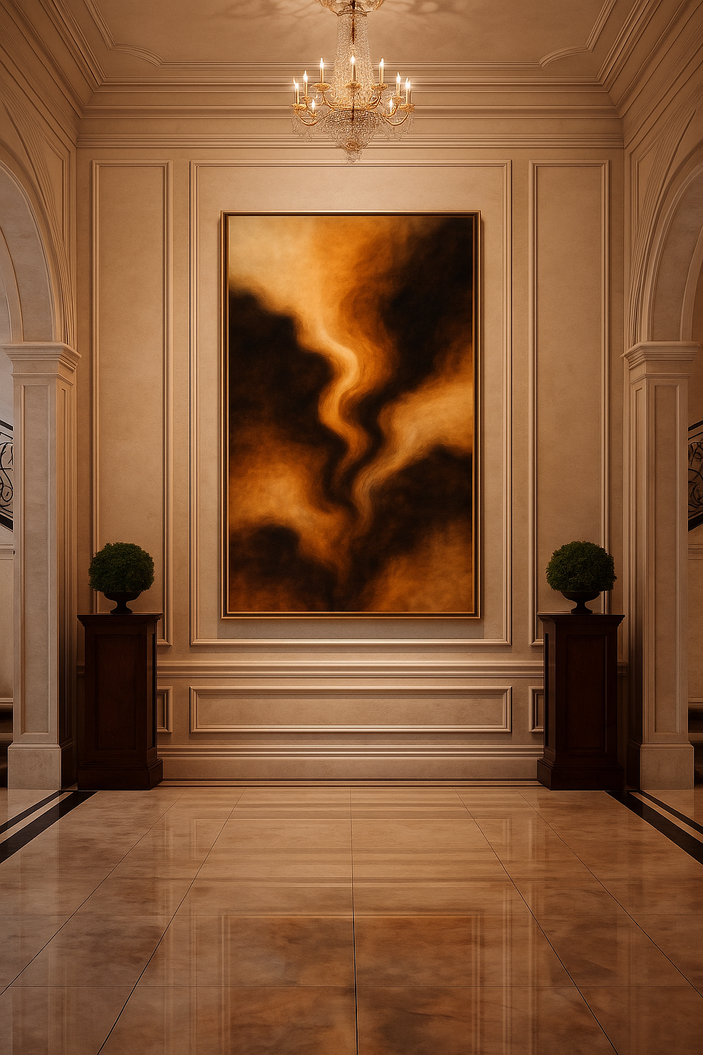 Gilded Ascension — Luxury Gold & Black Abstract (Ltd. Ed. 50)