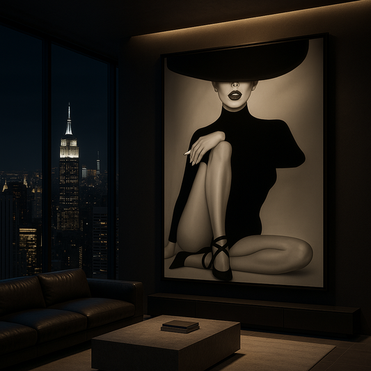 Nocturne Muse — Sculptural Noir Figure Study