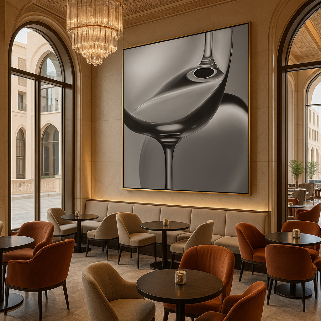 Glass Reverie • Sculptural Monochrome Luxury Art Print