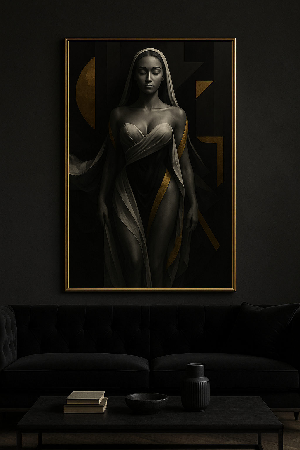 “Golden Ascension” — Limited Edition Divine Feminine Fine Art