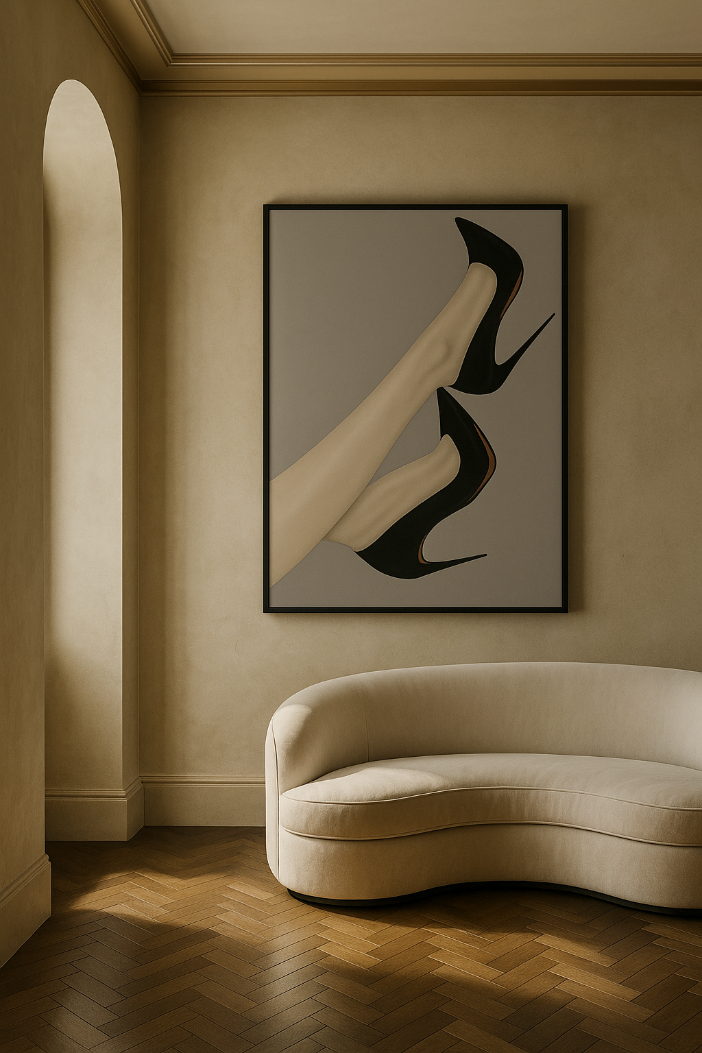 Velvet Ascent — Limited Edition Fashion Noir Fine Art