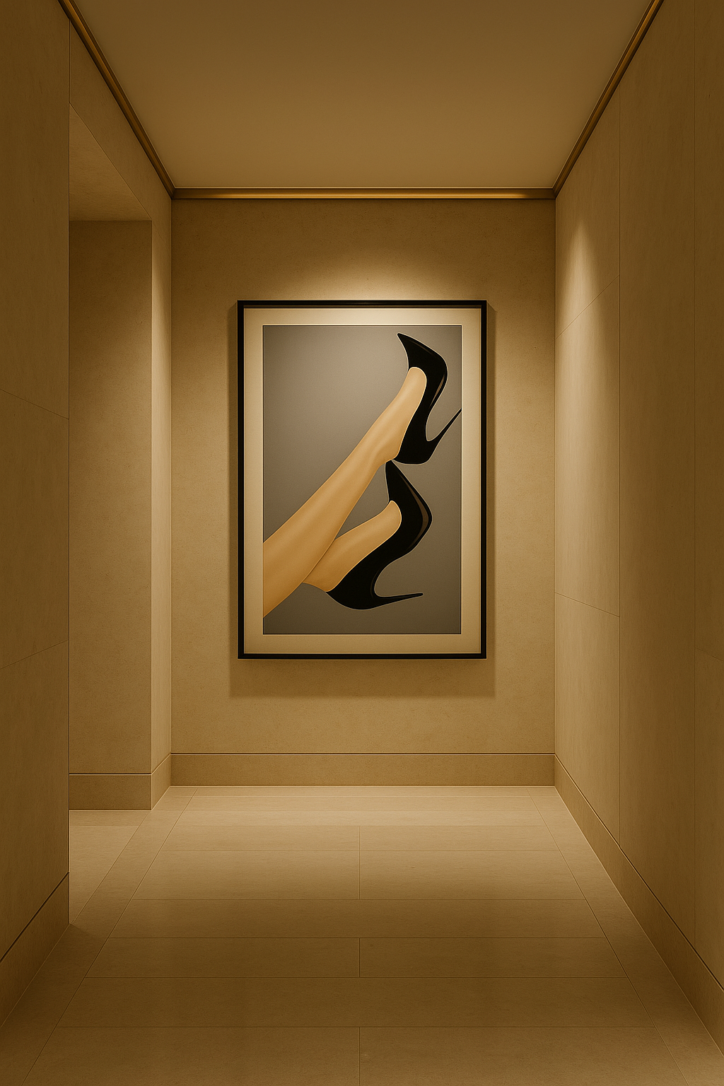 Velvet Ascent — Limited Edition Fashion Noir Fine Art