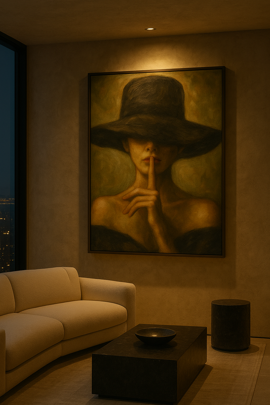 Silent Vow — Gilded Noir Portrait