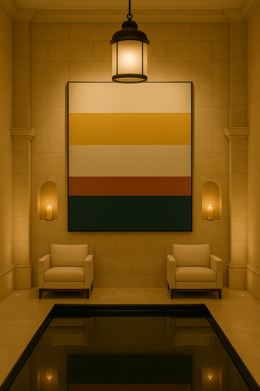 Golden Foundations — Limited Edition Modern Luxe Abstract