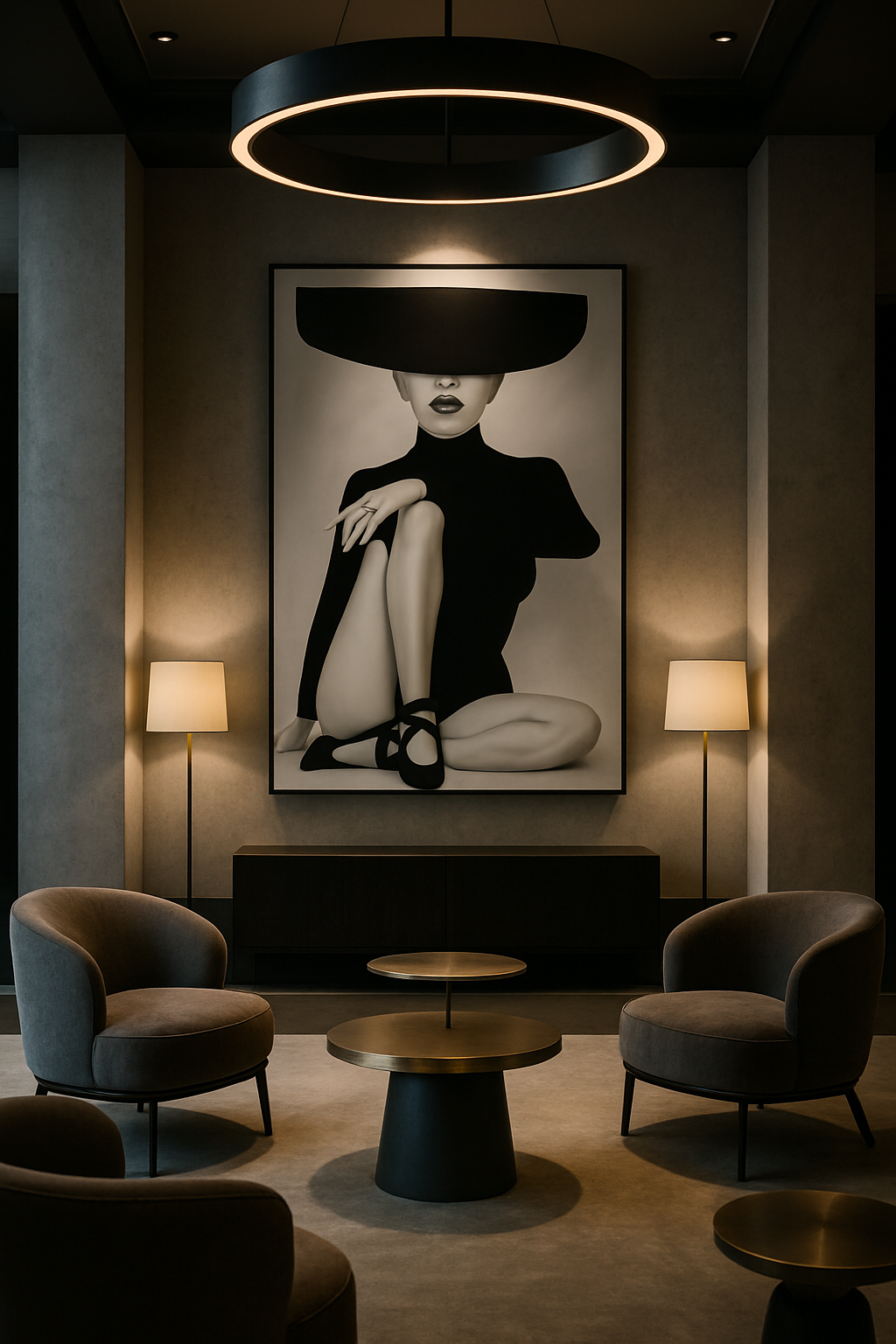 Nocturne Muse — Sculptural Noir Figure Study