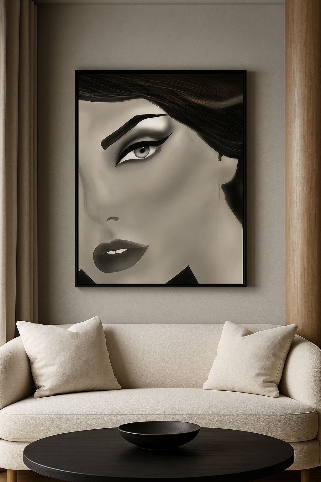 “Veil of Intention” — Couture Noir Fine Art Portrait