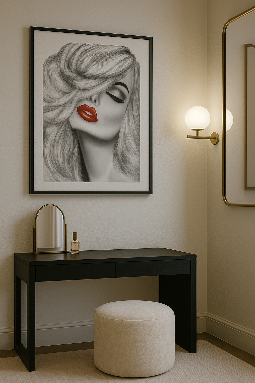 Scarlet Whisper — Limited Edition Noir Portrait