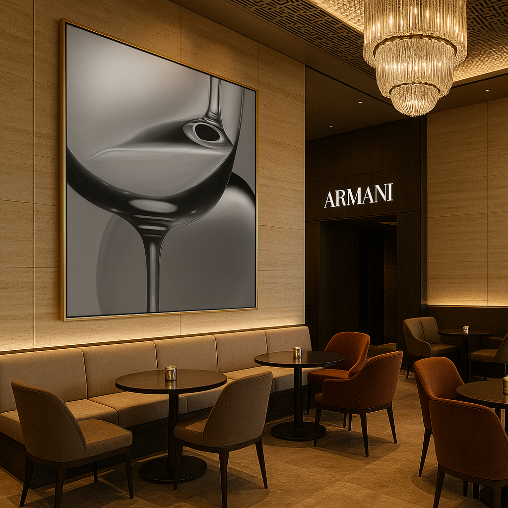 Glass Reverie • Sculptural Monochrome Luxury Art Print