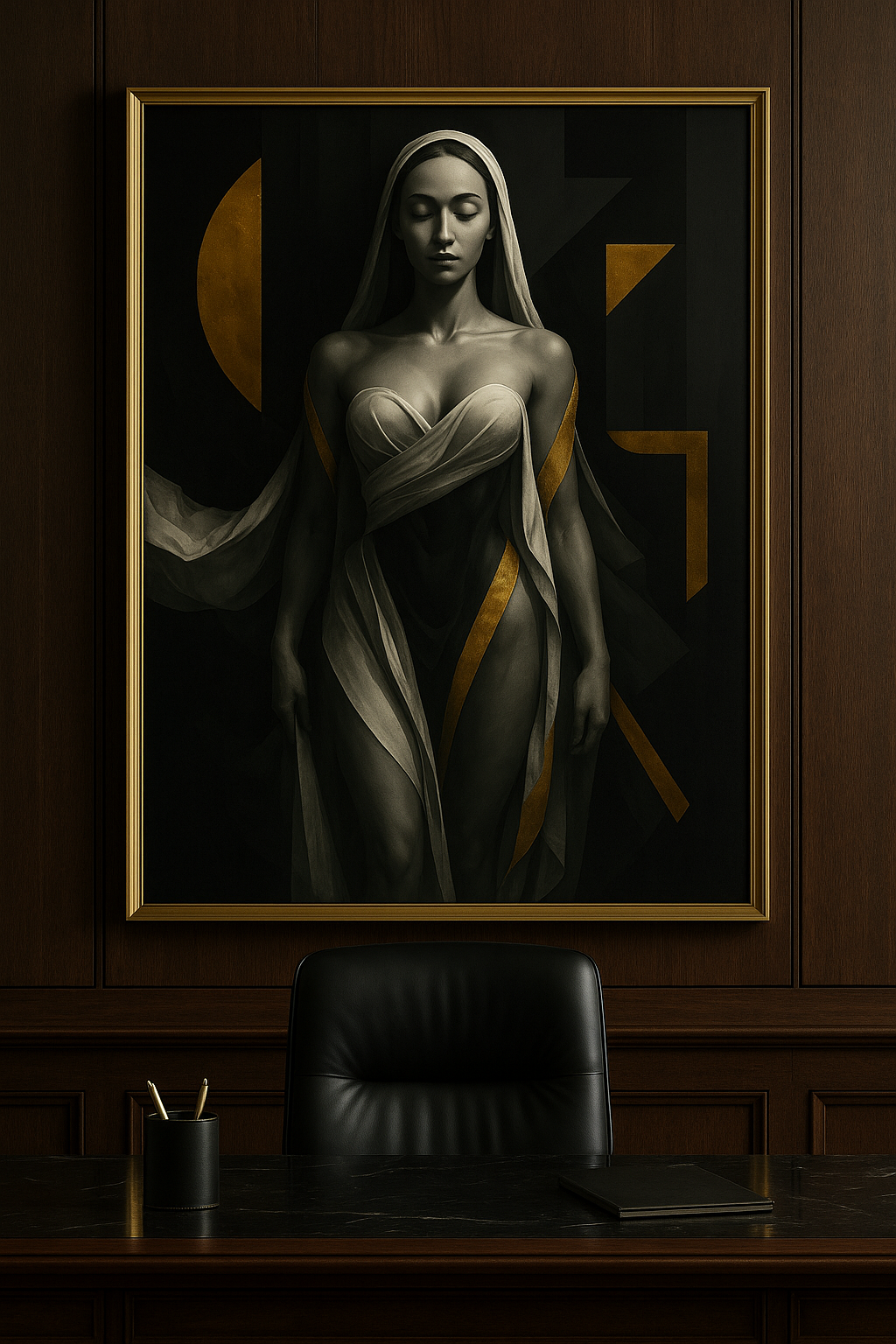 “Golden Ascension” — Limited Edition Divine Feminine Fine Art