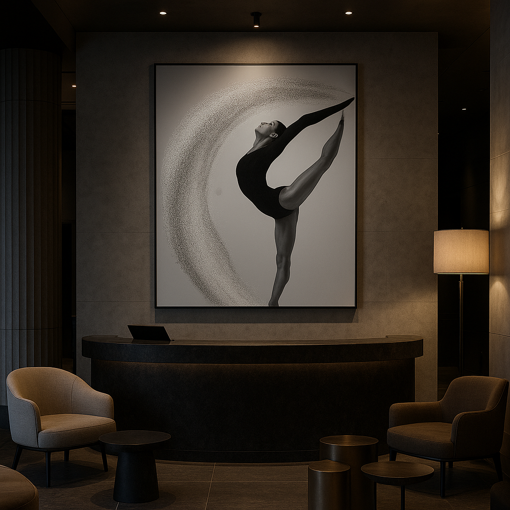 Luxury Ballet Wall Art | Eclipse en Pointe by Kasian Art Studio