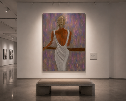 Lavender Afterglow — Elegant Figure Wall Art