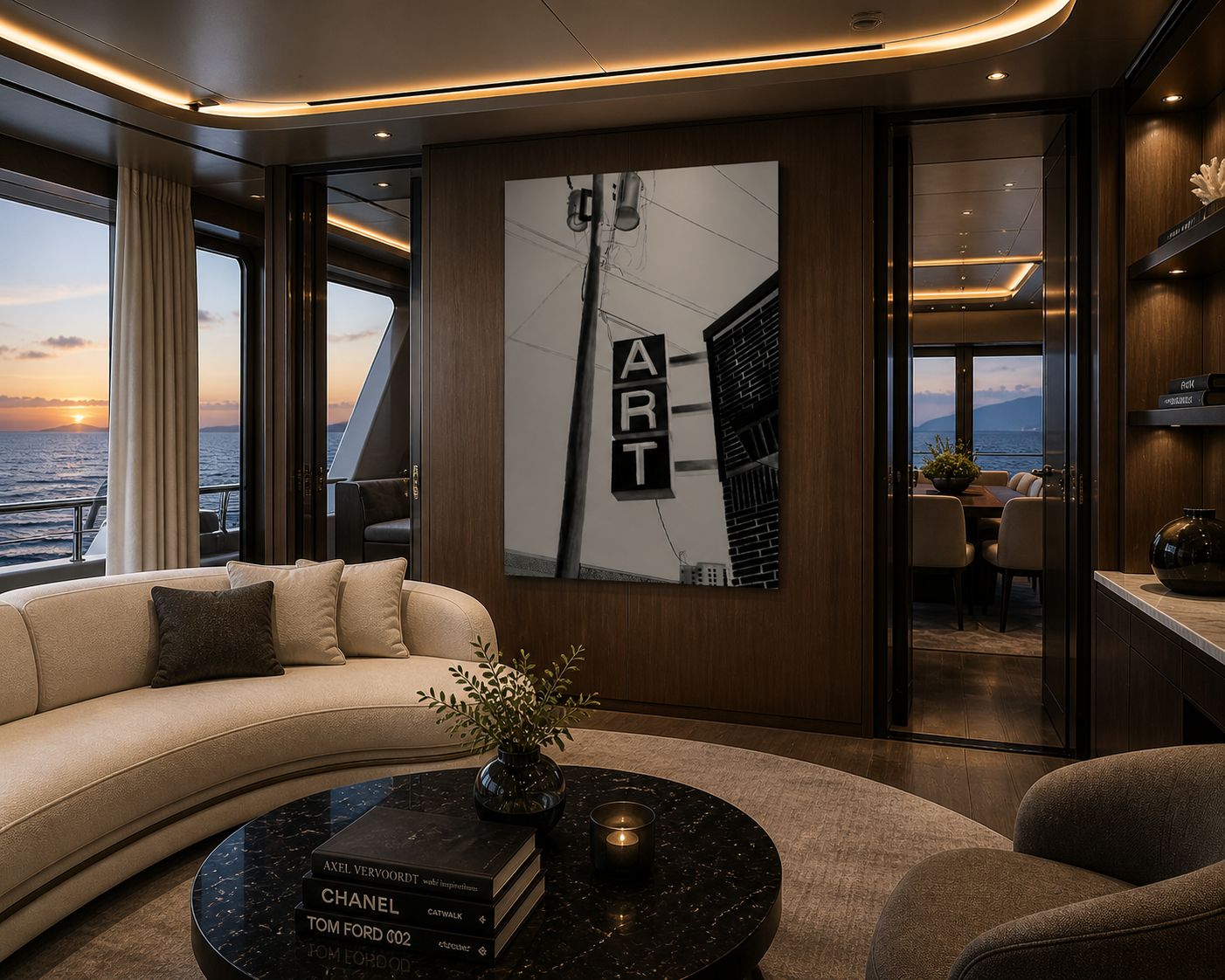 Urban Signal — Black & White Architectural Wall Art