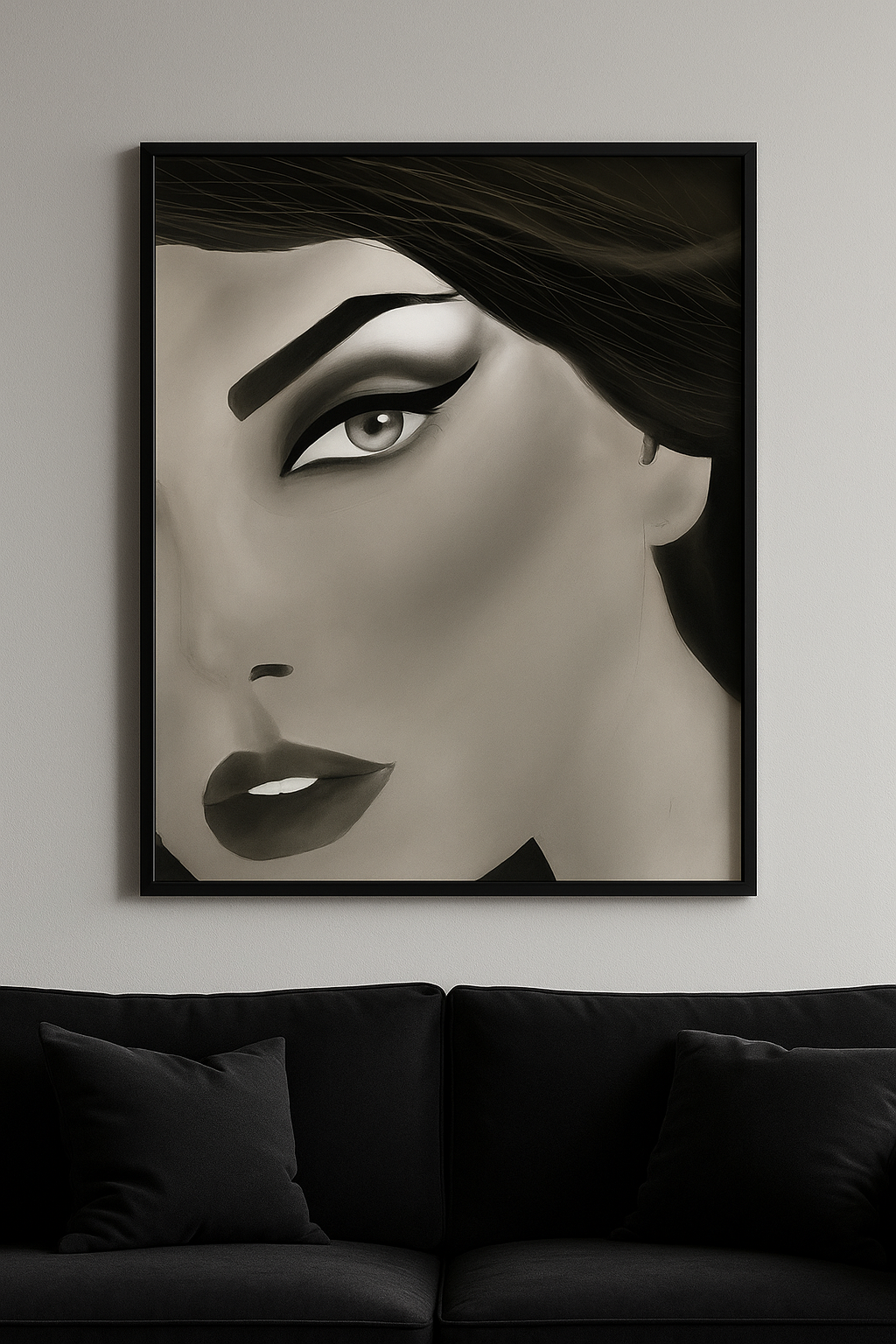 “Veil of Intention” — Couture Noir Fine Art Portrait