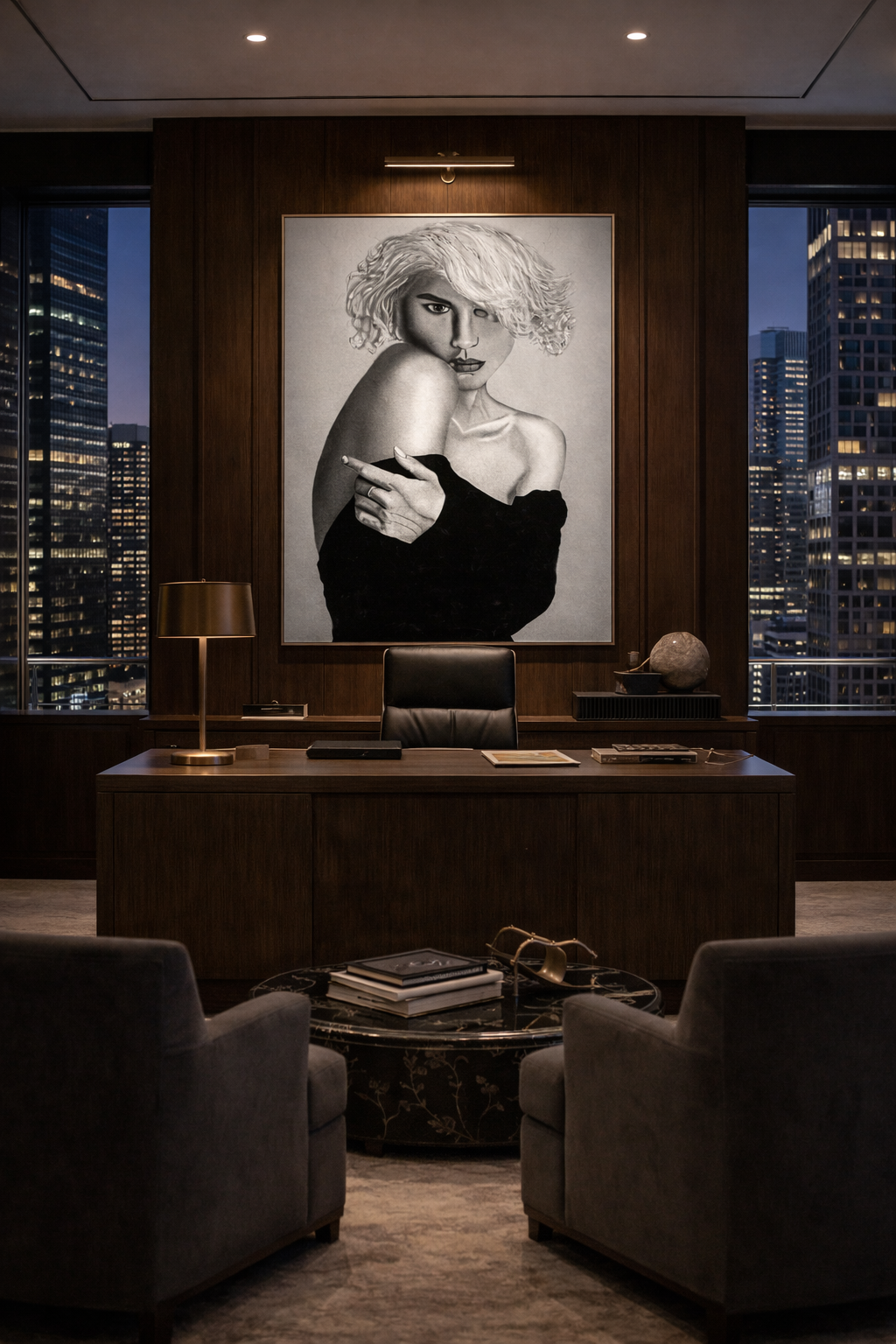 Whispered Poise — Limited Edition Black & White Portrait