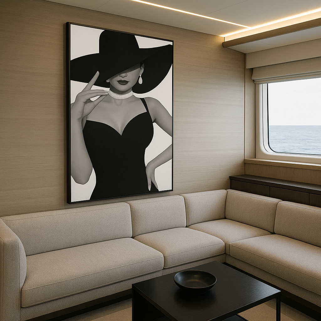 Veiled Allure — Noir Elegance in Black & White